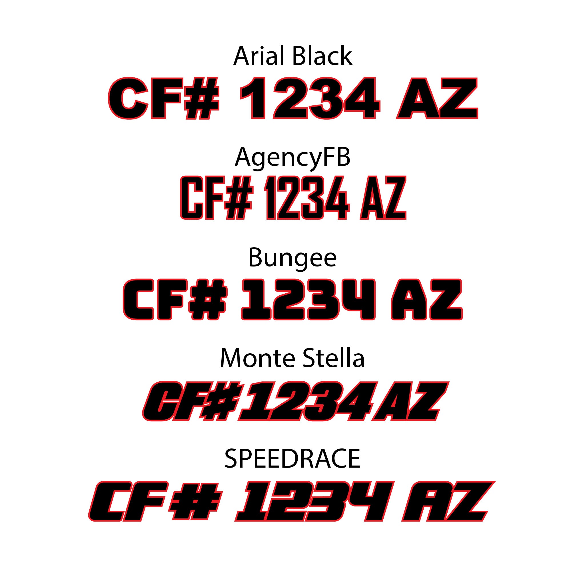 Contoh Cf Number Custom CF Numbers – Rocky Hill Printing