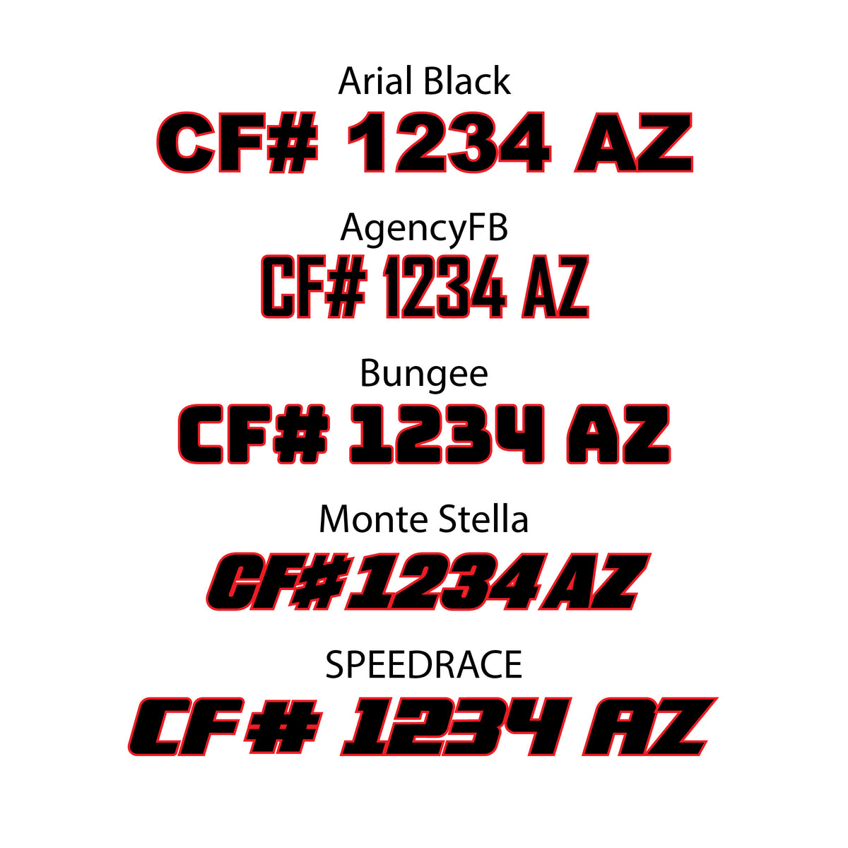 Custom CF Numbers